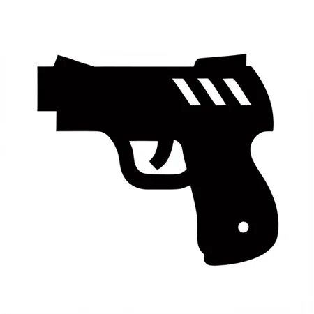 ((( White background, solid color background))),<lora:gmic_bptbv1-000014:1>,93icon\(93ic1\), black and white outline of a pistol on a white background, solo, simple background, white background, monochrome, full body, no humans, silhouette