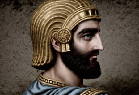1boy, eye catching image of Cyrus the great, realistic, 8par