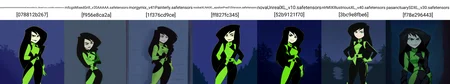 masterpiece, best quality, outdoors, night, dark, looking at viewer, closed mouth, 1girl, solo, shmeikgo, black hair, long hair, green eyes, gloves, bodysuit, lipstick, smug, smile, looking at viewer, kmstyle, <lora:Kim_Possible_Style_6c_Illustrious_aon:1>
