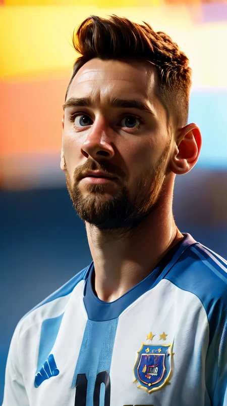 disney pixar 3d animation character of soccer player <lora:M3551:0.8>, looking at viewer, blue background, simple background, closed mouth, kkw-ph1, <lora:LORA-XenoDetailer-v2:1>