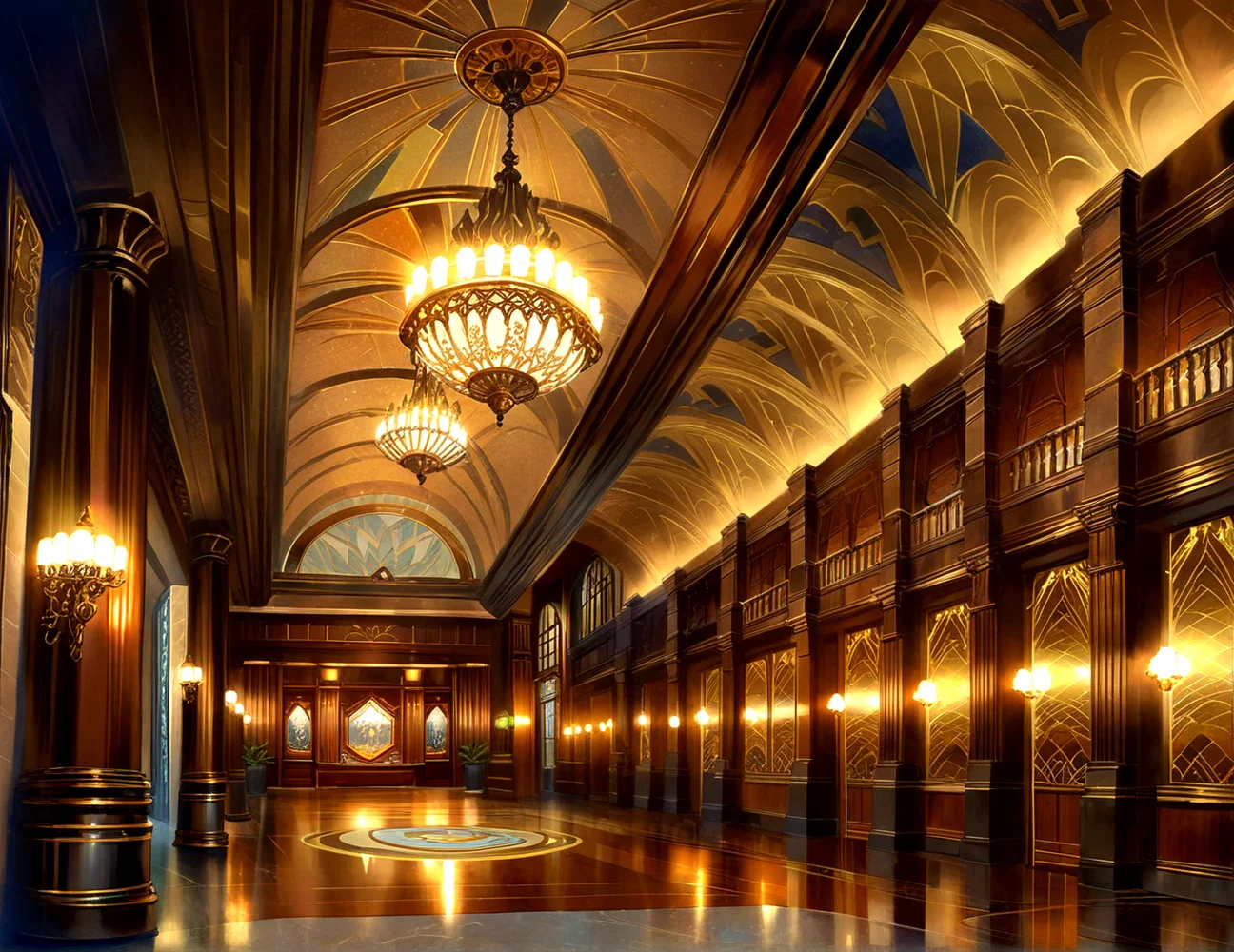 score_9, score_8_up, score_7_up,
<lora:Art_Deco_Interior_(Architecture)_(SDXL)_(AD):1> art deco, interior, architecture, interior design, marble, limestone, intricately designed (windows, skylights, doors, metals doors, ceiling, lamp, lighting, chandelier, metal wall panels, wood wall panels, ceiling panels, ), lobby, hotel, hotel lobby, coffered ceiling, arched ceiling,
8K, In'ei, chiaroscuro, rim lighting, perfect depth of field shot, beautiful, subsurface scattering, idealized city, wide beautiful boulevards, busy city center, parks and manicured lawn areas, large parks, plazas, detailed fluffy anime clouds, skyscrapers, made out of limestone, art deco windows, photographic realism, soft lighting, soft shading, art by Thomas Kinkade,
BREAK zPDXL, zPDXLxxx, <lora:wowifierXL:0.2> art by mooncryptowow <lora:sdxl_lightning_8step_lora:0.4> <lora:detailed_notrigger:0.5>