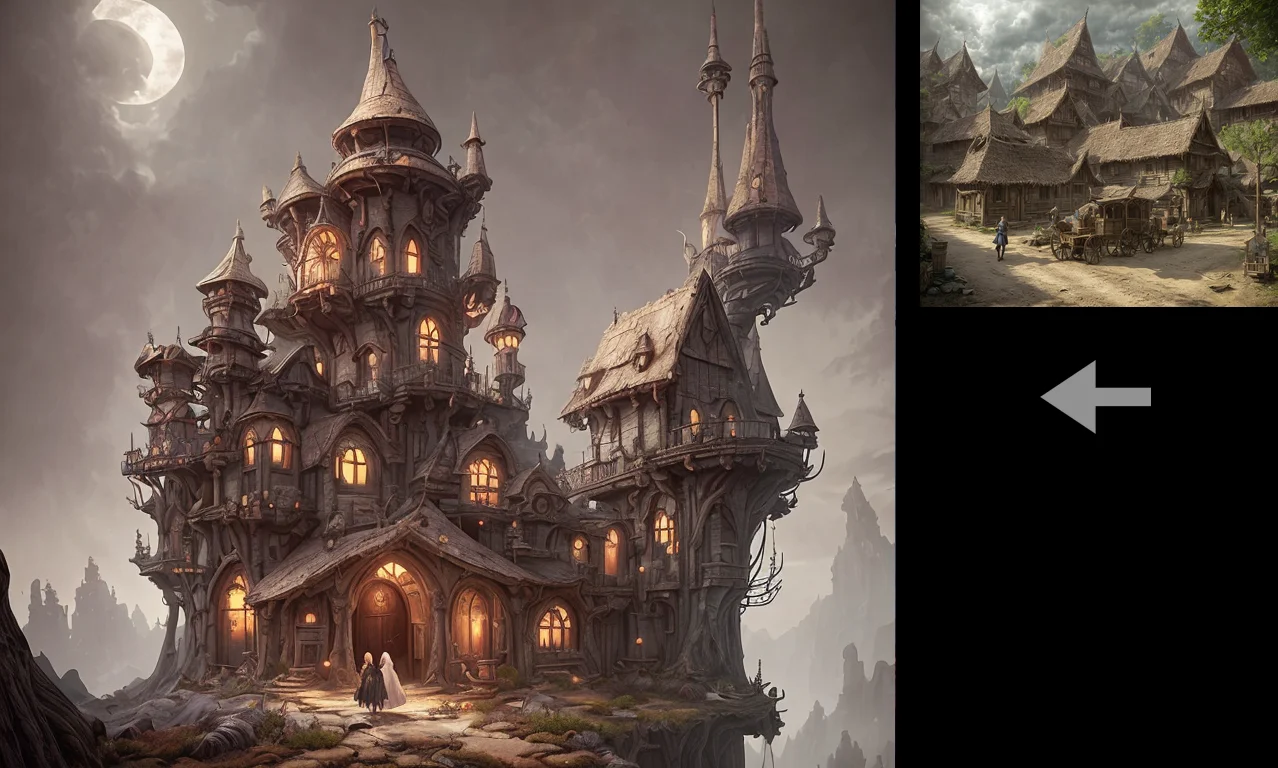 (<stardeaf-inkmage-orange>)0.82, (forest town, medieval fantasy, realistic photo, soft light, sharp focus, )0.81,