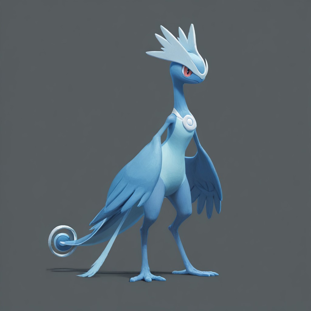 score_9, score_8_up, score_7_up,
p0k3m0n, pokemon, pokemon (creature), no humans, transparent background, simple background, full body, solo, standing,
(lizard:0.5), (feathers:0.5), (halo:0.5), (crown:0.5), (raptor:0.5), (tail:0.5),
simple background, grey background,