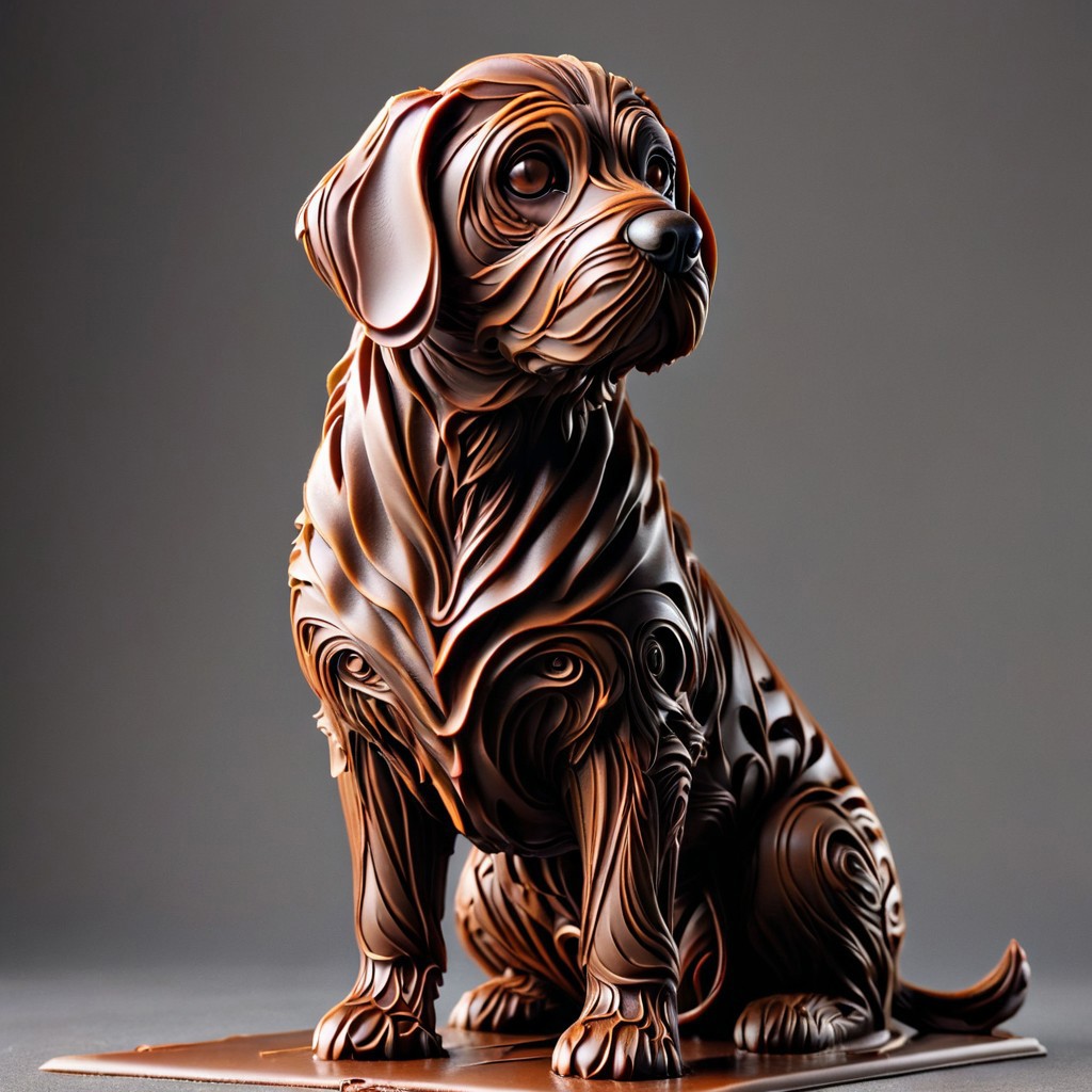 made of chocolate, detailed robot,