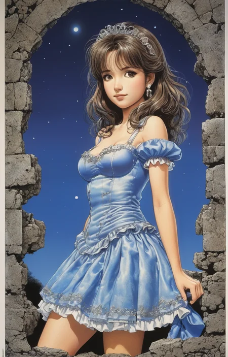 masterpiece,best quality,<lora:tbh235-sdxl:0.5>,illustration,style of Richard Corben, portrait of idolmaster cinderella girls,