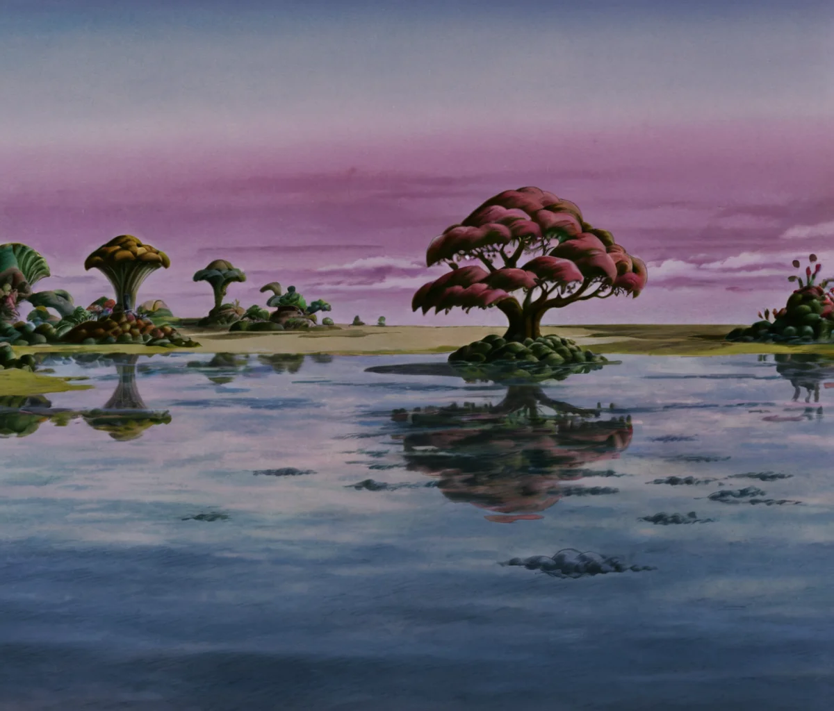masterpiece,high resolution,8k,
fantasticplanet,scenery,landscpae,water,cloud,tree,plants,
,<lora:fantasticplanet-xl:0.8>,