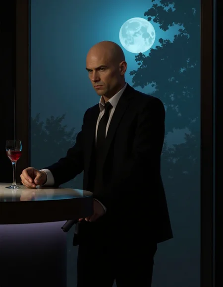 a glass of red wine stands on the table,<lora:a_Turbo-Alpha:1>,