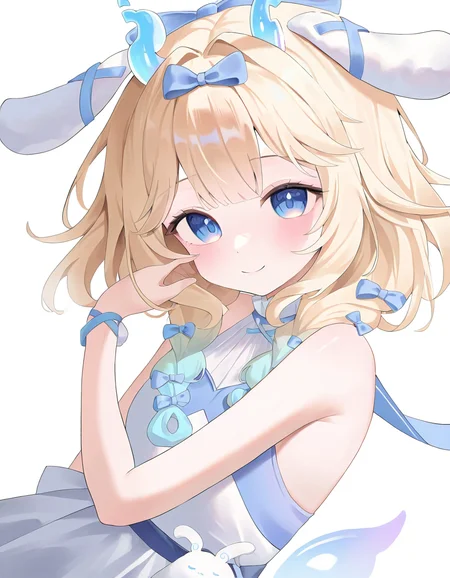 <lora:dagouyao-000016:1>,dagouyao,1girl,solo,looking at viewer,smile,blue eyes,simple background,white background,, masterpiece, best quality, very aesthetic, absurdres,newest, incredibly absurdres,