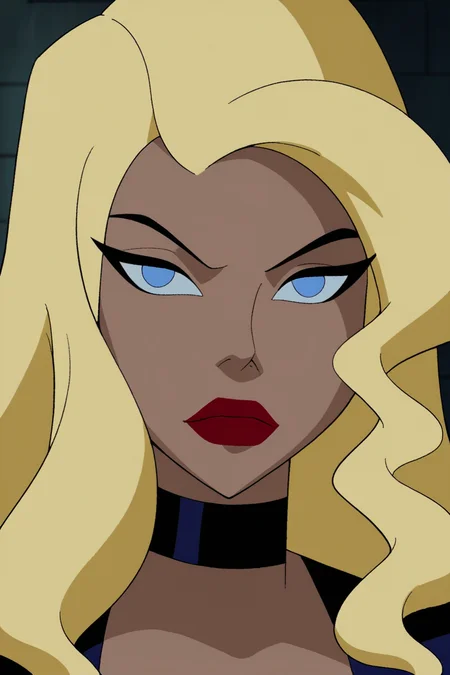 score_9, score_8_up, score_7_up,<lora:Black_Canary_JL_PDXL:0.9>, black canary,blonde hair, blue eyes, lipstick,red lips,long hair, makeup,choker, black canary classic costume, solo, looking at viewer, closed mouth, portrait, best quality, high quality