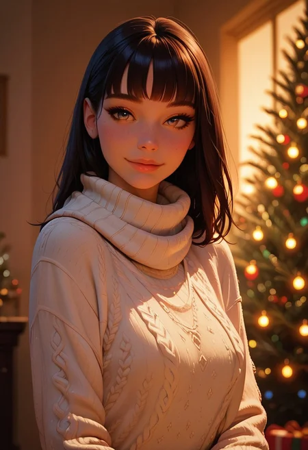 score_9, score_8_up, score_8_up, 1girl, solo, super detailed, super high resolution, fFaceDetail, (score_9_up,score_8_up:1.3),score_6_up,score_7_up, core_9, score_8_up, score_7_up, score_6_up, ((blurred detailed background, dynamic angle)), (masterpiece, best quality), (absurdres absolutely resolution), (8k), (detailed beautiful face), (detailed illustration), (super fine illustration), (vibrant color), (professional lighting), nice, perfect,(perfect anatomy:1.4), (lewdua artstyle:0.9), film grain,real life photo,amateur, realistic,Photography, , (detailed), cinematic lighting, volumetric lighting BREAK score_9, score_8_up, score_7_up, score_6_up, score_5_up, score_4_up, masterpiece, ultra-detailed, high resolution, christmas_sweater, skimpy sweater, 1girl, scarf, christmas, sweater, beautiful smile, closed mouth, joyful, closed lips, cowboy shot, christmas tree,
