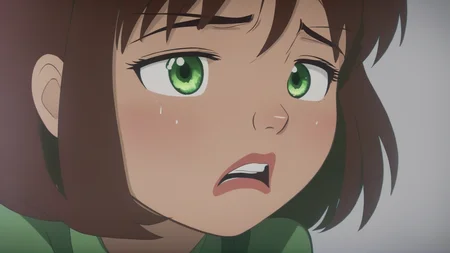 cinematic film still of <lora:crying style:0.8>
<lora:detailed:0.5>
<lora:perfection style:0.5>
<lora:Chiaroscuro Lighting Style:0.3>
a cartoon woman crying with tears in her eyes,1girl,solo,open mouth,bangs,brown hair,green eyes,tears,parody,crying,crying with eyes open,anime coloring , crying, sad, teary face, tears, crying style, shallow depth of field, vignette, highly detailed, high budget, bokeh, cinemascope, moody, epic, gorgeous, film grain, grainy