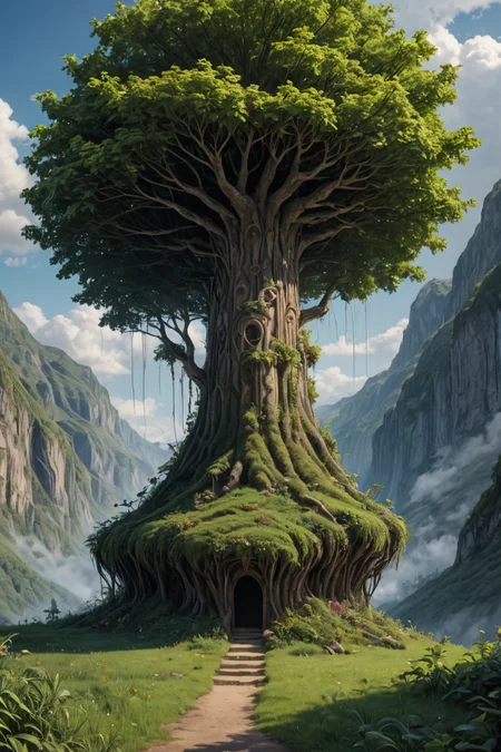 a scene from an interesting dream, secret nature <lora:LoromXL_Druidic_Naturalism:0.6>