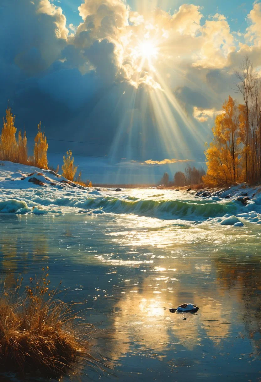 ((masterpiece, best quality, high quality, highres, ultra-detailed)), (the river, the flying birds, the rays of the sun) russian solder, , sky, clouds, sunlight, <lora:soldart:0.6> <lora:AngelicAI:0.1> <lora:add_detail:1>,, against the background of the Russian Orthodox Church, blue sky, sunny day, epic clouds, (oil painting:0.1), (best quality, 8K, high resolution, extreme detail, outstanding composition:1.4), art by Jeremy Mann, god rays, dramatic light, (oxygen-rich air and sheltered atmosphere, snowy, aesthetic of hard - edge painting:0.1), (Event Photography by Anwar Hossain and Terry Deglau:1.2), award winning, Gigginox , (aesthetic of conceptual art with volcanic atmosphere:0.5), screen space reflections (ssr), absolute sharpness, f/11, symmetry and balance, distinctive breathtaking magnum with delicate details, (beige and coral colors:0.1), <lora:MJ52:0.5> <lora:xl_more_art-full_v1:0.5>