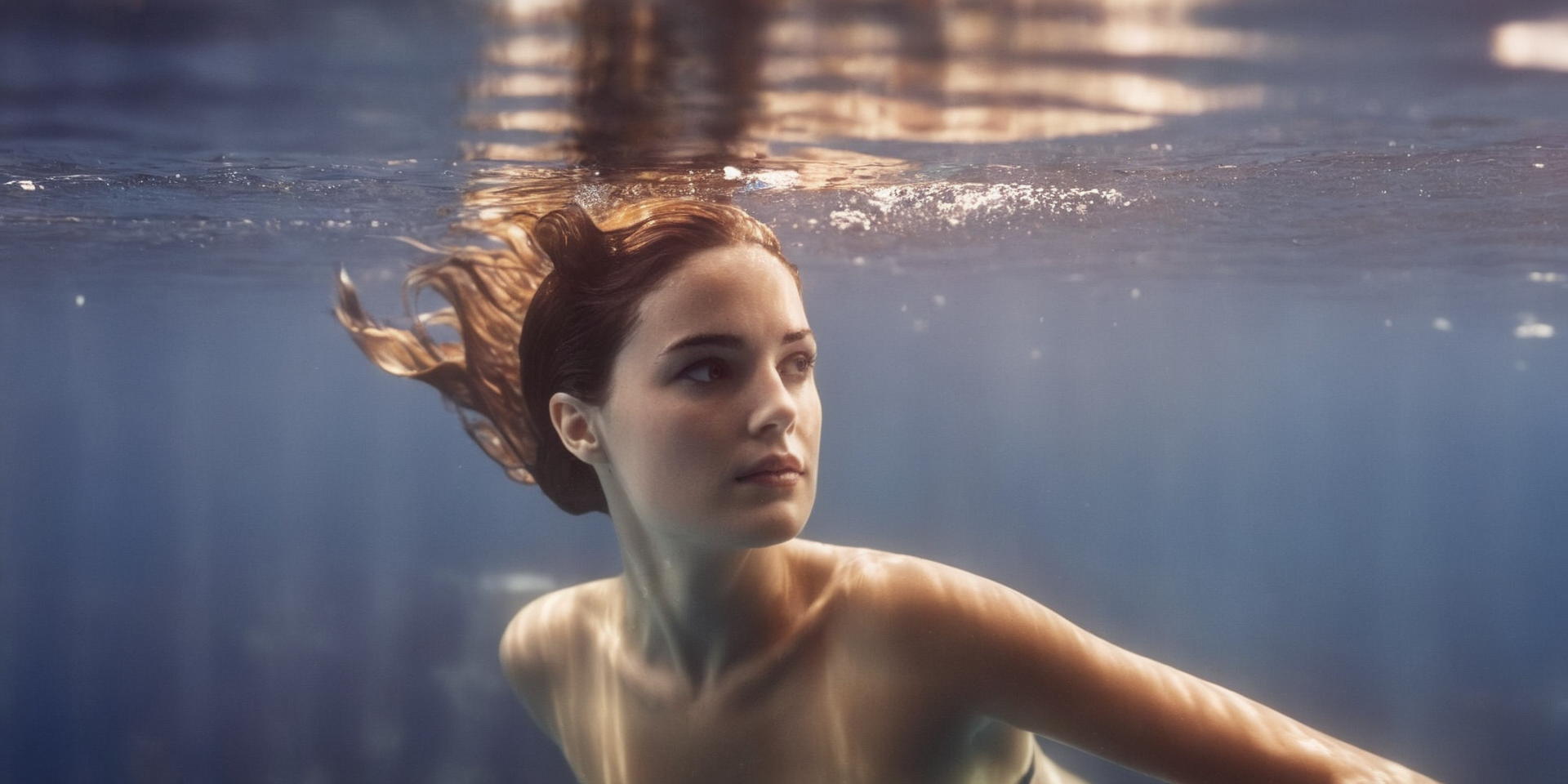 Hyperrealistic art of  <lora:Kodak Motion Picture Film Style:1.2> HDR
<lora:cinematic vintage film:1> cinematic vintage film style
An Oscar winning movie for Best Cinematography a woman in a deep ocean is swimming under water Kodak Motion Picture Film Style, Extremely high-resolution details, photographic, realism pushed to extreme, fine texture, incredibly lifelike