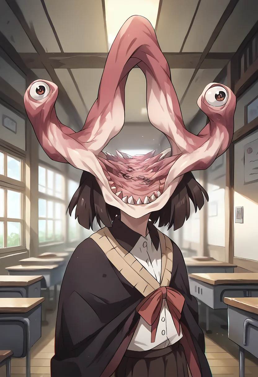 score_9, score_8_up, score_7_up, source_anime, masterpiece, 1girl, ctiankome, ctianparasyte, indoors, looking at viewer, <lora:ParasyteConcept:1> <lora:komekkoPONYXLversion3:0.8>