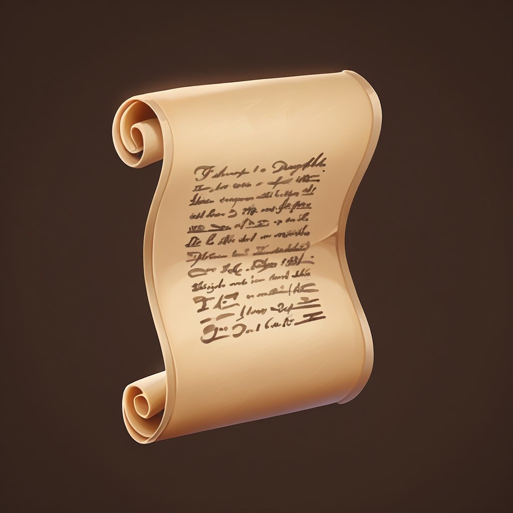 score_9, score_8_up, score_7_up, paper, simple background, dark brown background, scroll, handwritten parchment scroll, text, solo