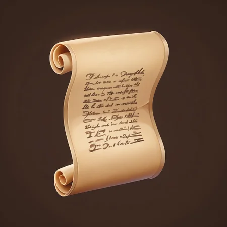 score_9, score_8_up, score_7_up, paper, simple background, dark brown background, scroll, handwritten parchment scroll, text, solo