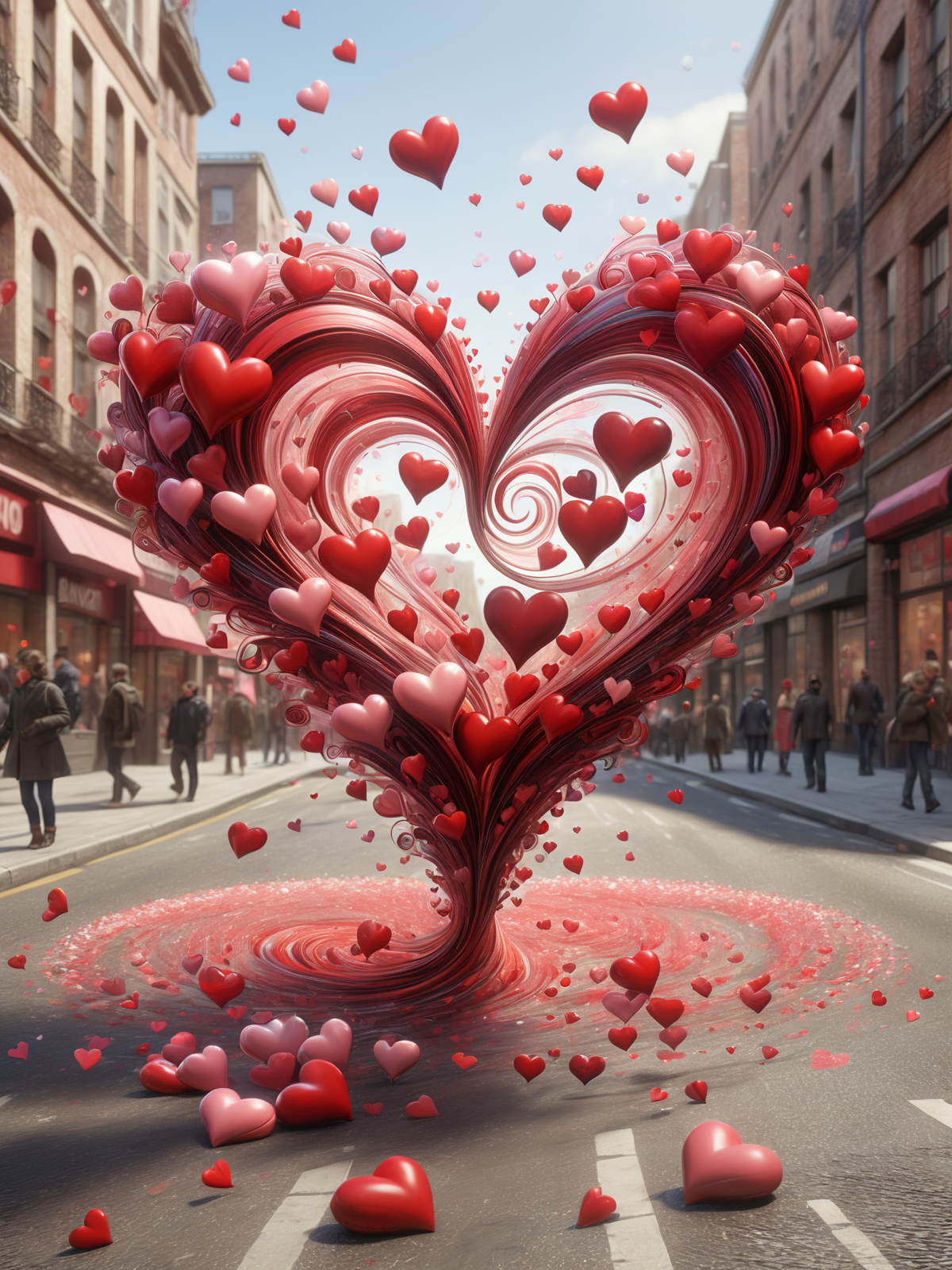 mad-love hearts swirling through busy street<lora:Love_is_in_the_air_SDXL:0.8>, (masterpiece:1.2), best quality, (hyperdetailed, highest detailed:1.2), high resolution textures