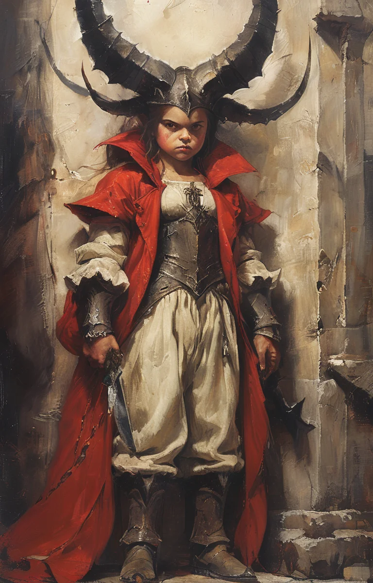 masterpiece,best quality,<lora:tbh258-sdxl:0.9>,illustration,style of diablo, portrait of family