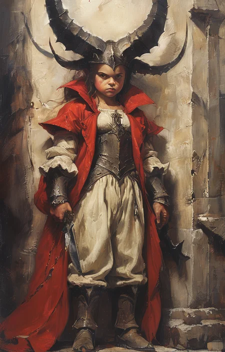 masterpiece,best quality,<lora:tbh258-sdxl:0.9>,illustration,style of diablo, portrait of family