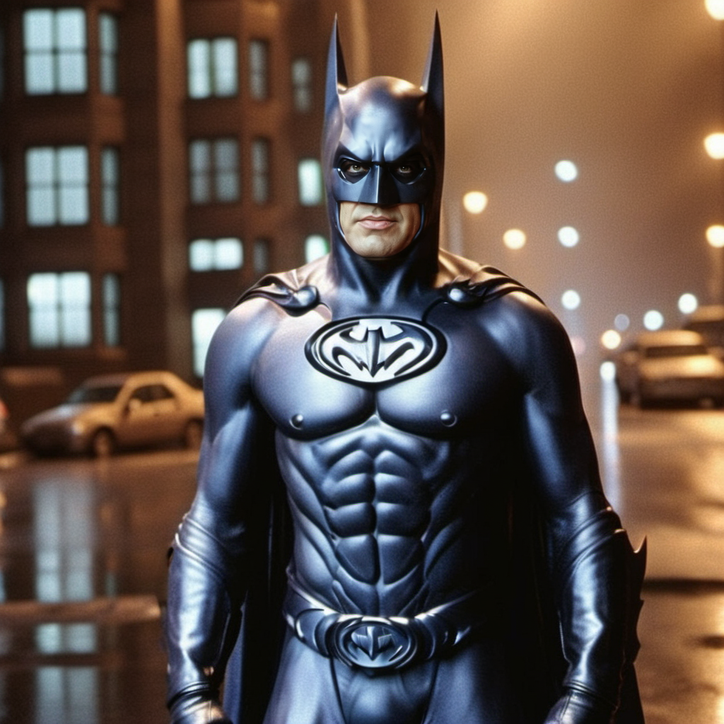 Batman1997-1024, a man dressed as batman, full body, in gotham city, night, rain ,highly detailed, attack on titan, photography, ultra sharp, film, professional, 64k <lora:Batman1997-1024-000500:0.7>
