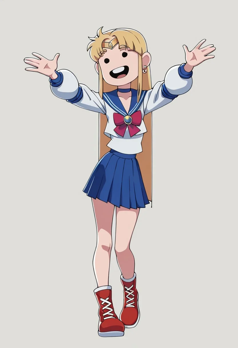 score_9, score_8_up, score_7_up, score_6_up, score_5_up, full body, savannahXYZ, happy, black dot eyes, sailor moon, dressed like sailor moon, sexy, seductive,
<lora:savannahXYZ:1.0>,