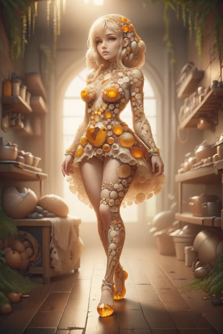 breathtaking 1girl, full shot, full body, <lora:ral-mushroomz:1> mushroomz <lora:citrine-style-darquelilly-v1:1> citrinegemstyle, masterpiece, award-winning, professional, highly detailed