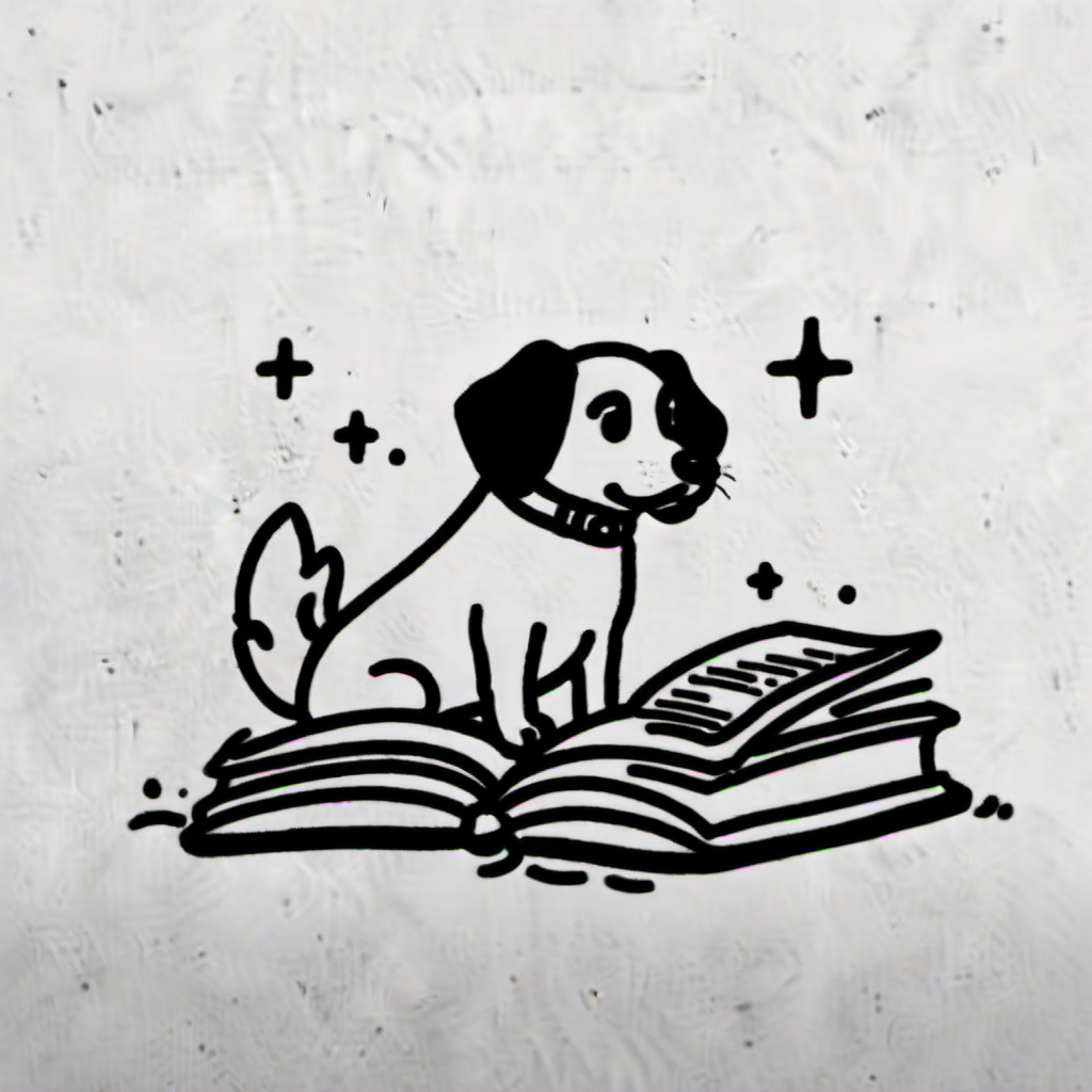 dog and book,minicomics