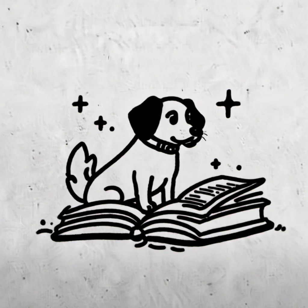 dog and book,minicomics