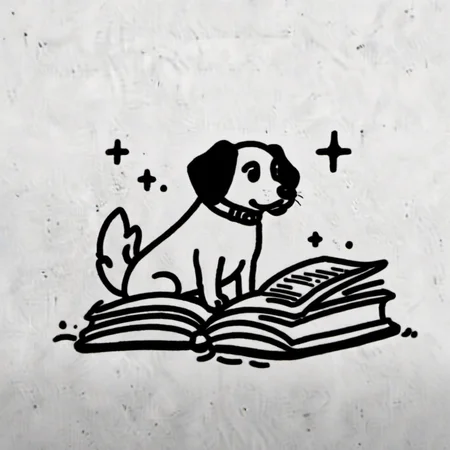 dog and book,minicomics