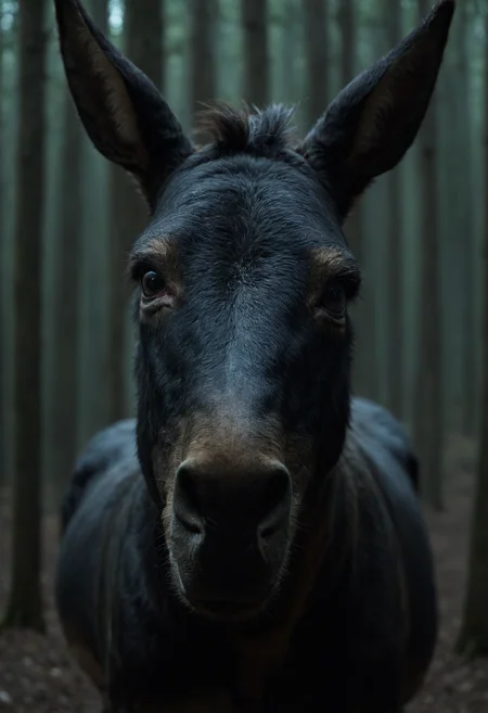 Pure Mule, Bokeh, Disgusting, F/1.8, (art by Denis Sarazhin:0.7), digital cinematic color grading natural lighting cool shadows warm highlights soft focus actor directed cinematography dolbyvision Naoko Takeuchi and by Antoni Pitxot and by Sandrine Hermand-grisel, a look of terror scared horrified