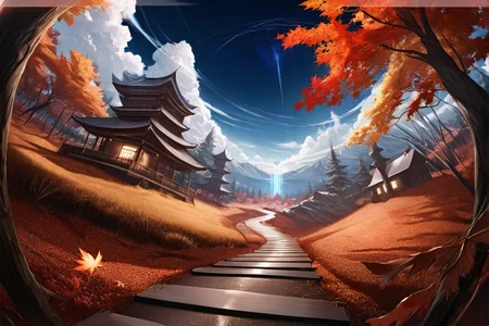 professional 3d model (Masterpiece:1.1),(best quality:1.1),score_9,score_8_up,score_7_up,score_6_up,((highly detailed background:1.2)), <lora:add-detail-xl:3>, BREAK,
<lora:hitoimimXLlokr4f:1>,(NO HUMANS), BACKGROUND ONLY.<lora:Realistic_2.5DAnime_Merge1:0.8>
8mm lenses,photorealism,oil_painting,
metallic luster,available light,directional lightning,background light,
Disney movie
(autumn maple forest:1.3),(very few fallen leaves,path),
cityscape,floral_background,
cumulonimbus,
universe,starry_sky,
dripping,ocean,
savanna,
snow,
water vapor,
road_sign,
midriff_peek,
fisheye,
bokeh,
tundra . octane render, highly detailed, volumetric, dramatic lighting
