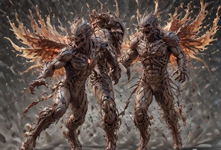 score_9, score_8_up, score_7_up, rating_explicit, intricate detail, chromatic aberration, realistic, detailed face, detailed legs, correct anatomy score_9,score_8_up,score_7_up,score_6_up,ciprealism, (masterpiece:1.2, best quality, ridiculous resolution, ultra detailed ),realistic ,picture ,female angel (wings), (flaming sword in hand), ,extremely delicate and beautiful face, detailed face, realistic skin, (pale skin), action ((fighting an evil demon)) 1 demon (( huge)), ((looks like an eerie spawn of hell)) (size difference: 1.4), divine bright night: 1.2), battle between good and evil, ((apocalyptic picture)), perspective, far, near, side, above, below
