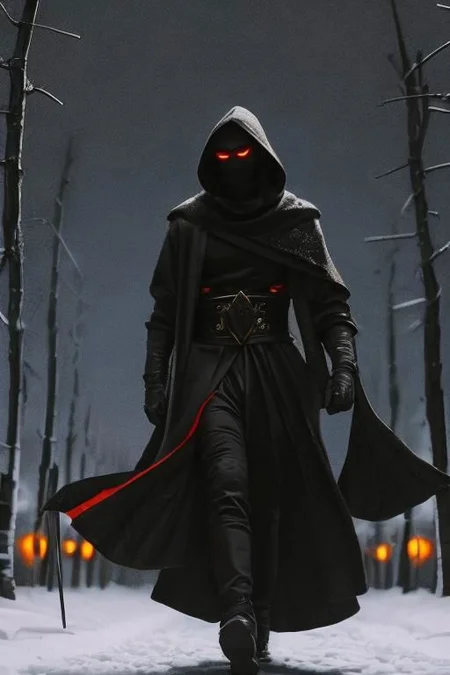 heromkr2023, 8k, uhd, best quality, masterpiece, full body, 1man, dingy masked hero, (((intimidating appearance))), thorns, (((dangerous))), (((cold night))), 5caryma5k, (((very scary))), Scythe, (((fresh out of hell)))