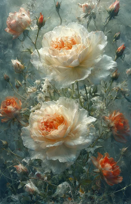 masterpiece,best quality,<lora:tbh51-sdxl:0.75>,illustration,Pale flowers,