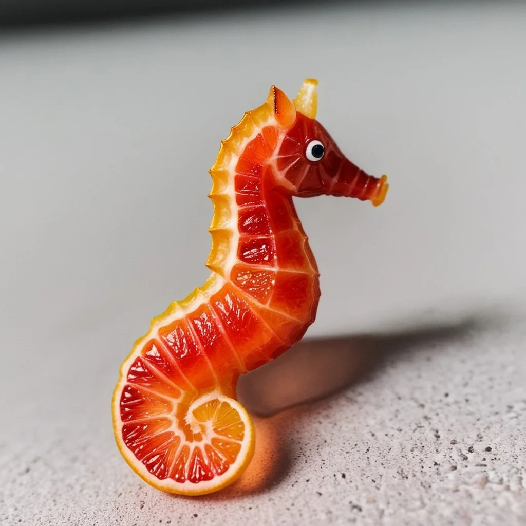 made of blood_orange, a cute sea horse