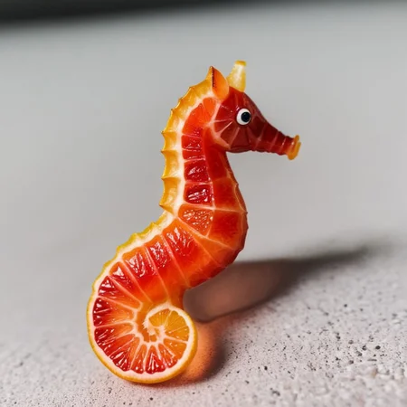 made of blood_orange, a cute sea horse