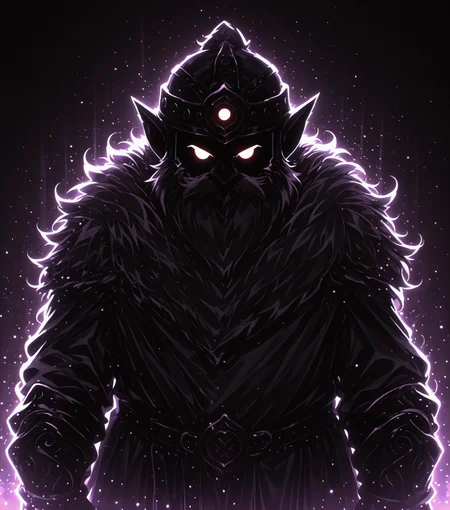 <lora:Shadows_v3_Buns:0.75> sh4d0wv3, black silhouette, solo,  dwarf, masterpiece, best quality, amazing quality