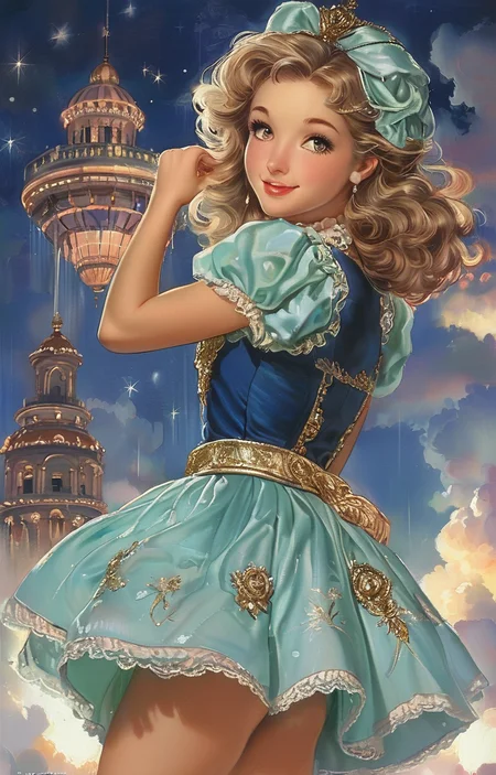 masterpiece,best quality,<lora:tbh210-sdxl:0.9>,illustration,style of Art Frahm, portrait of idolmaster cinderella girls,