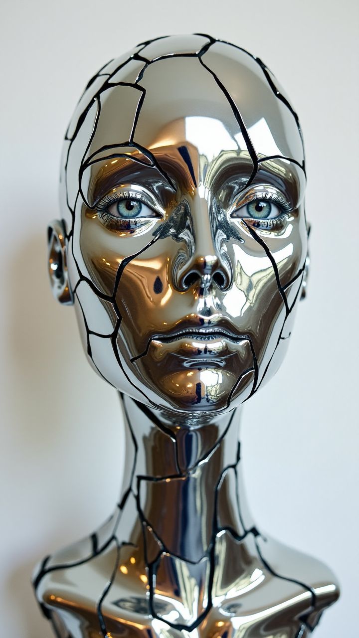 An abstract sculpture made of shattered mirrors, reflecting fragmented versions of the viewer. 
, <lora:aidmaImageUpgrader:0.25> aidmaimageupgrader ,
 <lora:aidmaHyperRealismV0.2:0.7> aidmahyperrealism