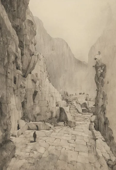 a professional hand sketch of architecture,
(POV view , DOF, first people view from the entrance, low angle shot:1.4),
(Ancient civilization, Alien Prometheus movie scene, dune movie scene:1.5), (The colonial city of the future, in the mist-filled Grand Canyon, on an unknown Earth-like planet, 2 moon on sky, Spaceship flight connects colonies, waterfulls:1.3), (Machu Picchu, a mountain settlement, incredibly spectacular:1.2), (Mario Botta:1.3), (avant-garde, future, reality, science fiction, photorealistic), (modern architecture:1.2), White limestone with black granite, fountain, waterfall, landmark, square, path, narrow street,
(Large Files, Ultra Realistic, 8K, 16k, FHD, HD, VFX, Perfect, Photography, composition, Architecture Sales Photography, Architecture Competition, Ultra High Resolution, Cinematography, High Resolution Image:1.1), (dramatic lighting, direct sunlight, ray tracing, clear shadow:1.2), (real landscape:1.1), (blurred background:1.0), (urban background, more_details) ,
great lighting, extremely detailed, hillscastel, Neo Classic, Architecture sketch