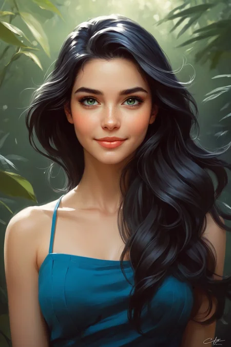 by Charlie Bowater and [Arthur Wardle|Mark Keathley] in the style of [Reylia Slaby:Raymond Swanland:0.25]