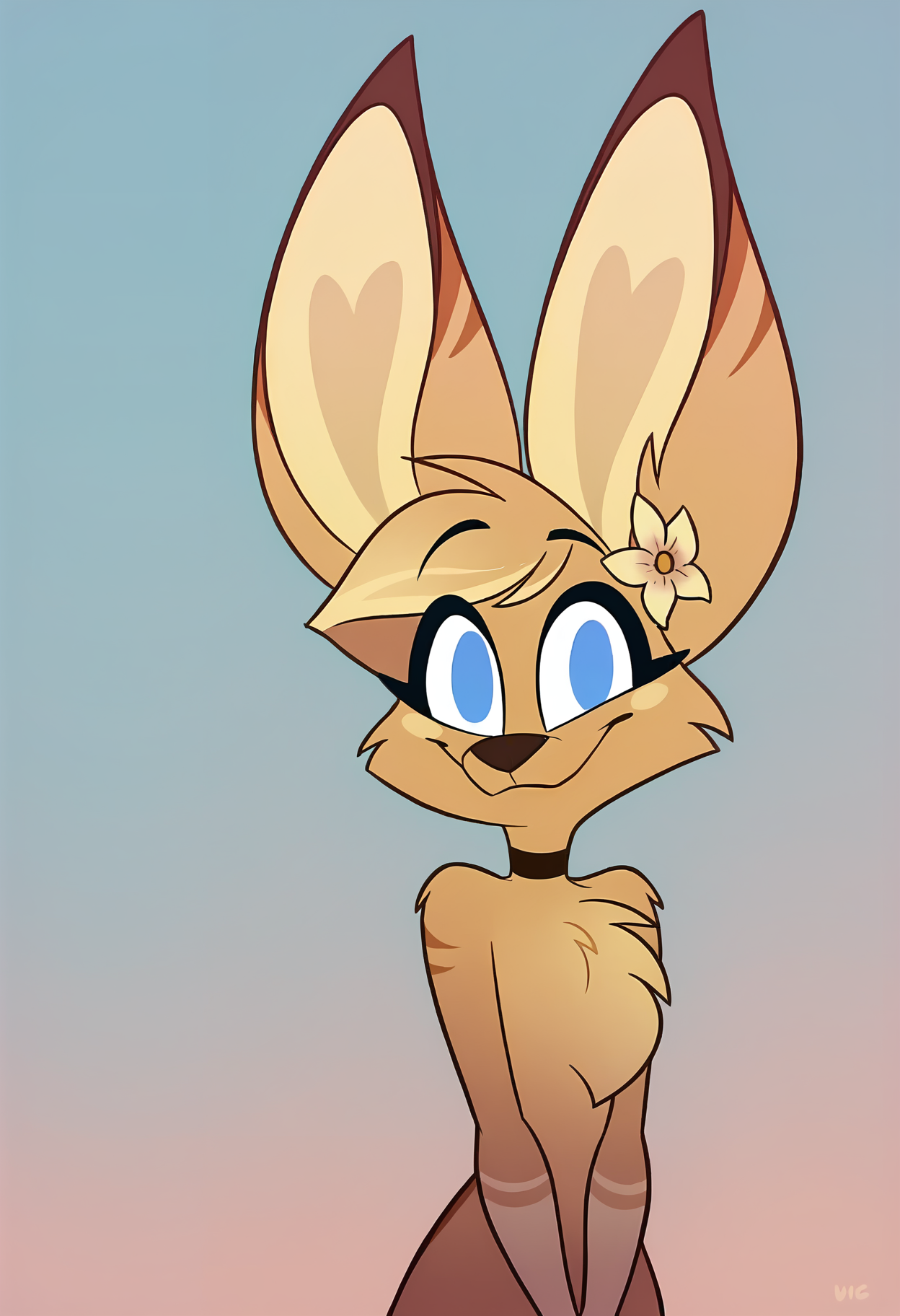 source_cartoon,  source_furry, rating_safe, score_9, score_8_up, score_8, cowboy shot, simple background, BREAK
<lora:Kayla Christling:0.8>, Kayla Christling, solo, kangaroo, smiling, standing, beautiful face, clear focus, looking at viewer, happy, close up, face focus, flower in ear, mouth closed, cute, arms down,