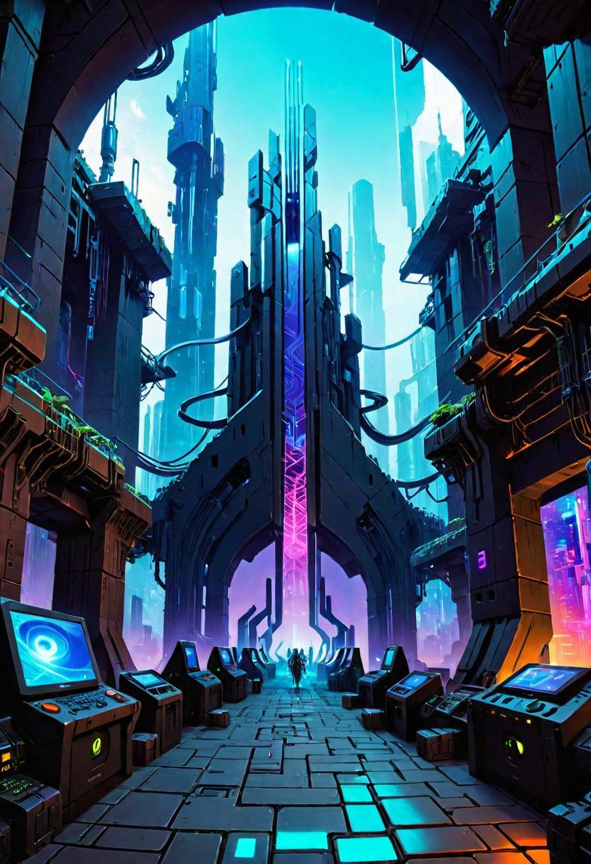 ASCIIshadowrun_party, cyberpunk, high-tech lowlife, netrunner, stylized, shadowrun_surface