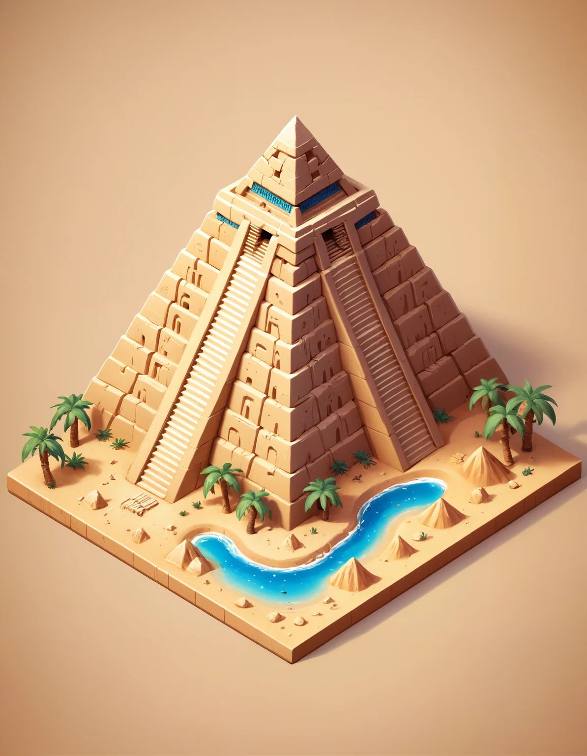 Egyptian pyramid, desert, isometric, zavy-ctsmtrc, art,