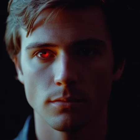 cinematic film still of <lora:celluloid film skintone color style:1>
An award winning film still motion picture of a partial eclipse of the sun in the dark,solo,1boy,male focus,no humans,glowing,black background,close-up,dark,red theme,eye focus , beauty, cinematic, film, filmic, film color, film skin tone, different colors, different people, different, unique, random, film contrast, film saturation, celluloid, Kodak, VISION3, realistic, detailed background, detailed environment, natural color, perfect exposure, natural exposure, shot on film, celluloid film skintone color style, shallow depth of field, vignette, highly detailed, high budget, bokeh, cinemascope, moody, epic, gorgeous, film grain, grainy