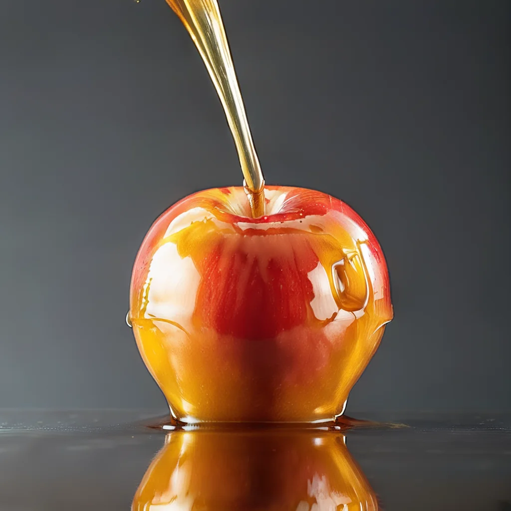 apple covered in honey<lora:HoneyXL11:0.9>