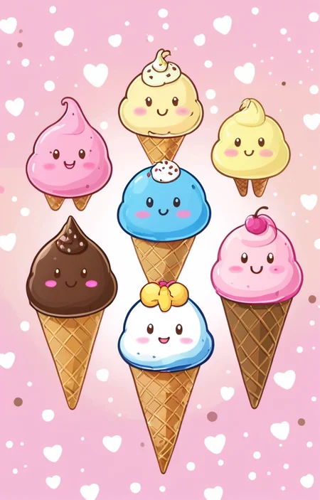 masterpiece,best quality,<lora:tbh14-sdxl:0.9>,illustration,ice cream portrait of idolmaster cinderella girls,