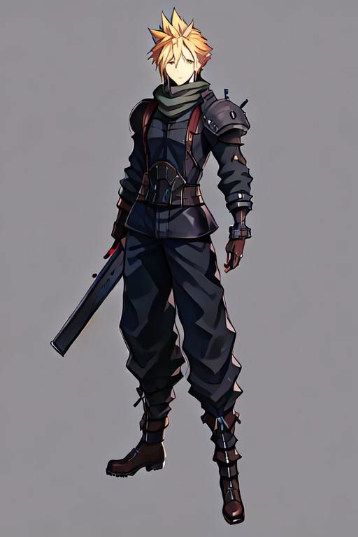 cloud strife, shinra_infantry_uniform