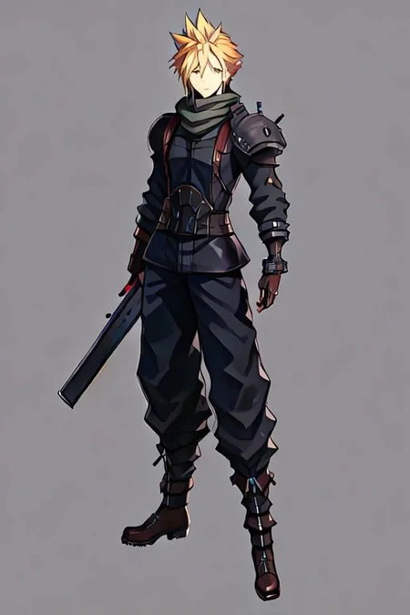 cloud strife, shinra_infantry_uniform